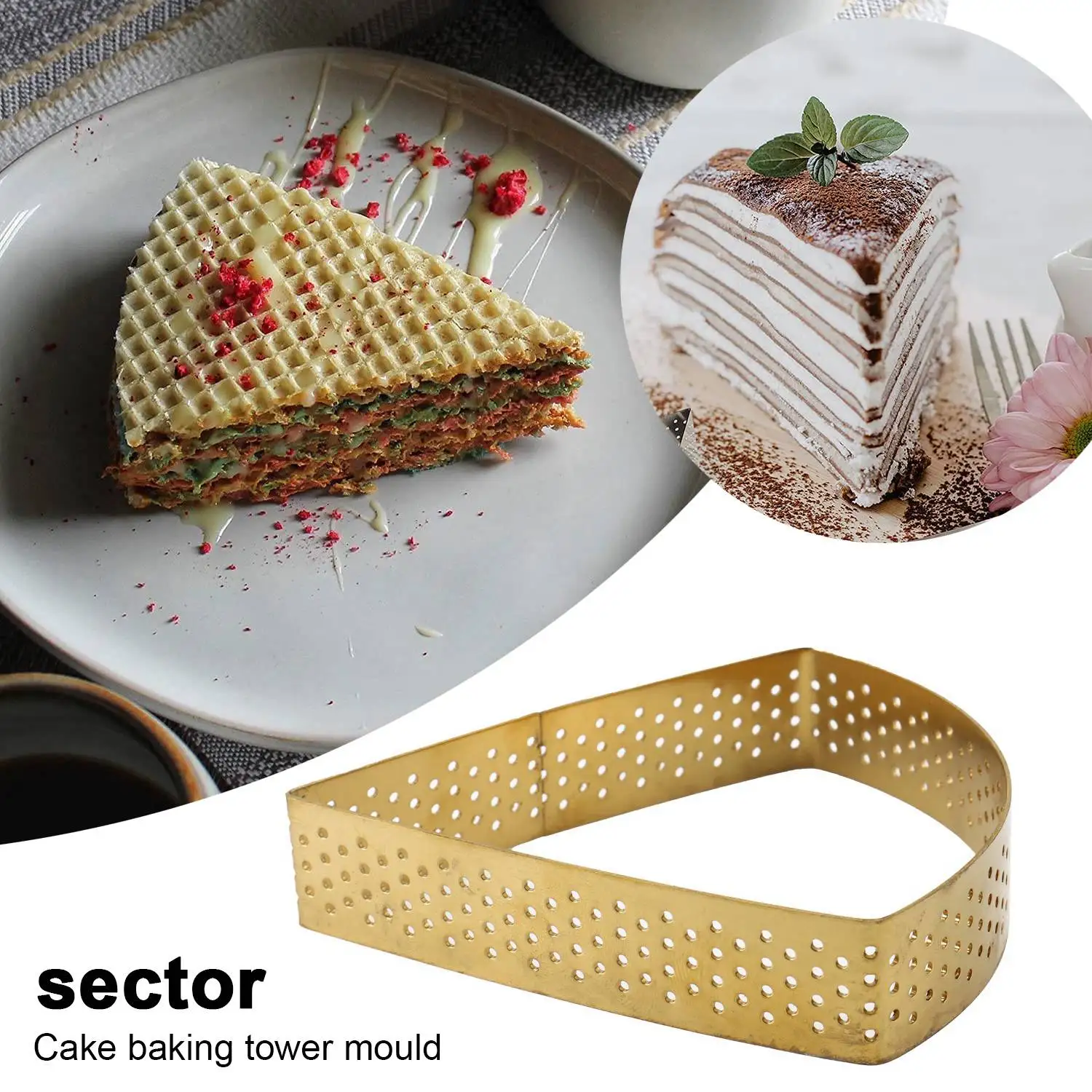 Кольцо для торта в форме веера кольцо с отверстиями трех заворотах | Дом и сад