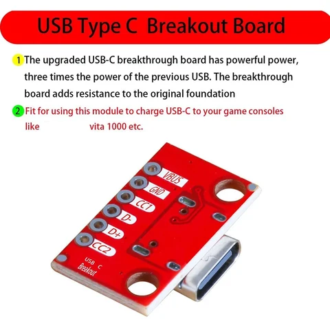 5 шт./партия, коммутационная Плата USB Type-C