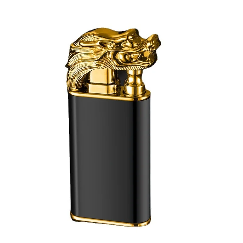 

Hot Selling Unique Party Night-glowing Jet Lighter Creative Dragon Shape Switchable Flame Windproof Cigarette Cigar Lighters
