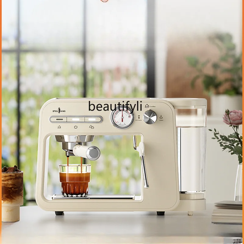 Бытовая итальянская кофемашина небольшая полуавтоматическая концентрированная