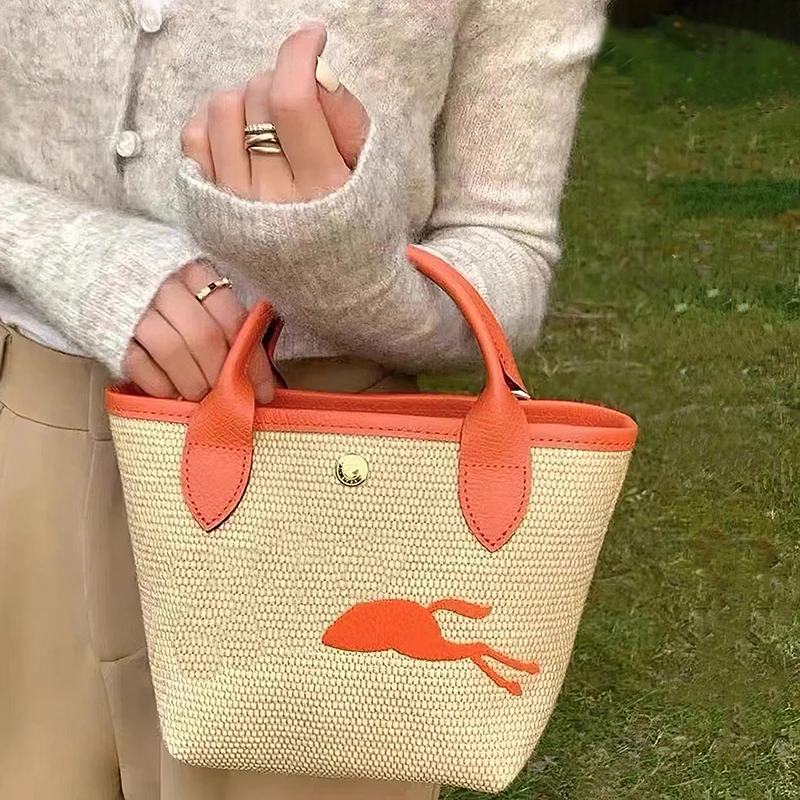 

Женская Соломенная Сумка-клатч с рисунком животного, 2022