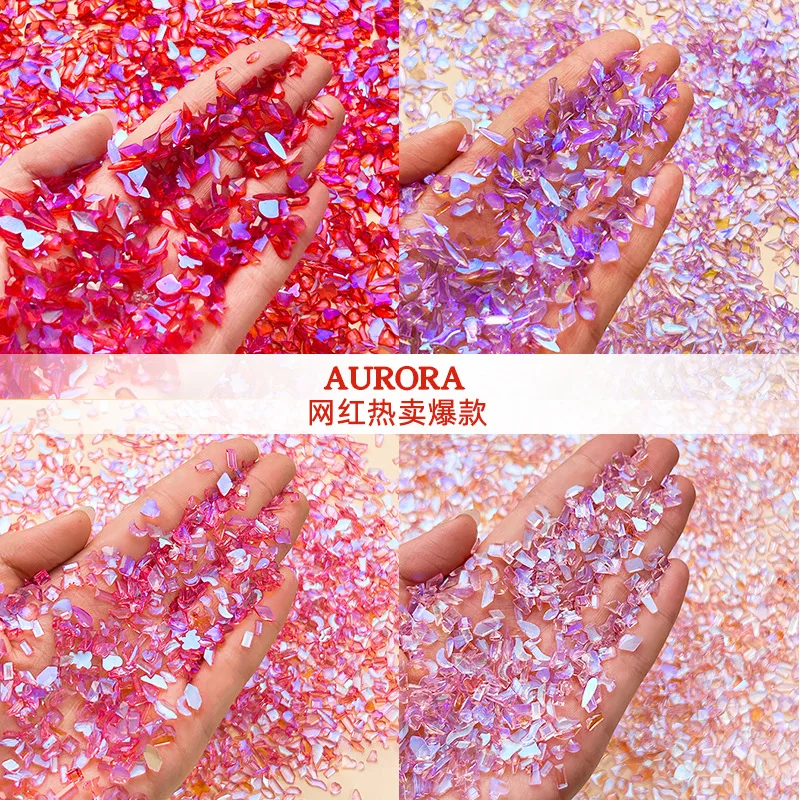 

10pcs 3D Crystal Rhinestones Nail Art Decorations Ice Transparent Flatback Glass Nail Charms DIY Manicure Accessories Mixed Bulk