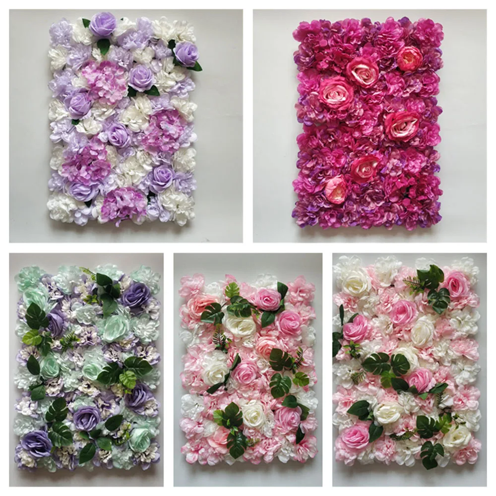 

Simulation Party Supplies Decorations Flowers Wall Wedding Photo Wall Household Items Rose Silk Baby Shower Gift DIY 60X40CM