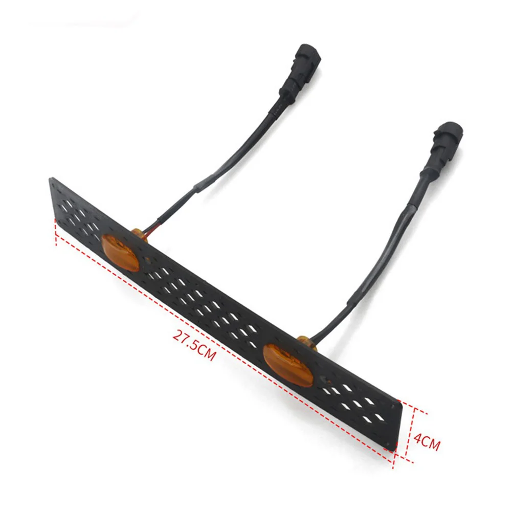

Car Front Grille Bumper Grill Hood Amber LED For Toyota Raptor Style Front Hood Grille 4pcs Amber LED Lights Assy W/Bracket