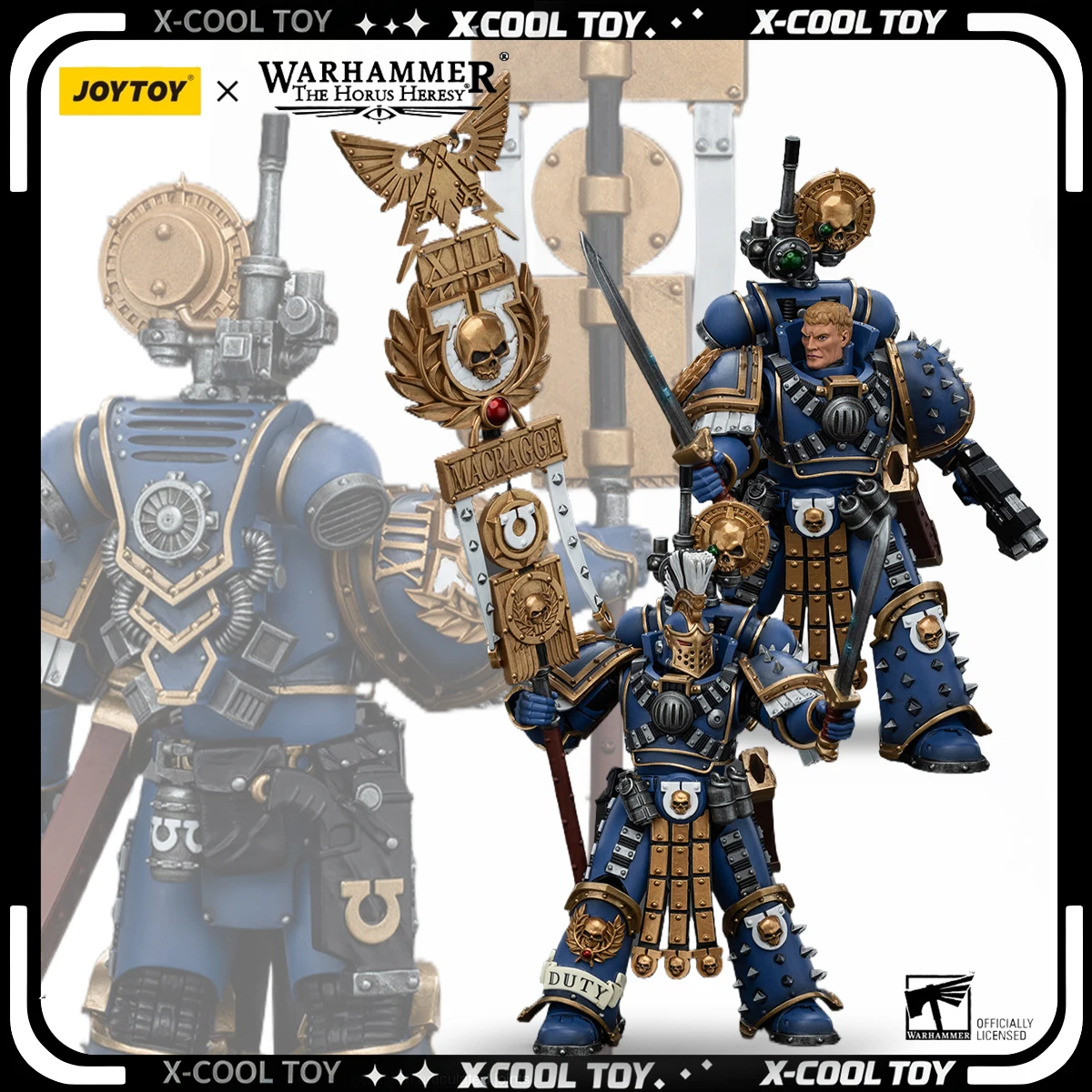 Фото JOYTOY Warhammer 30K экшн-фигурка 1/18 Ultramarines Remus Ventanus аниме фигурка с шарнирными суставами модель коллекция игрушек №1