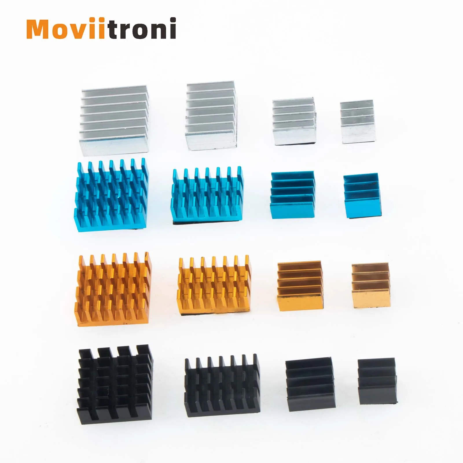 4 шт. алюминиевые радиаторы для Raspberry Pi B + 2/3/4 с клейкой лентой