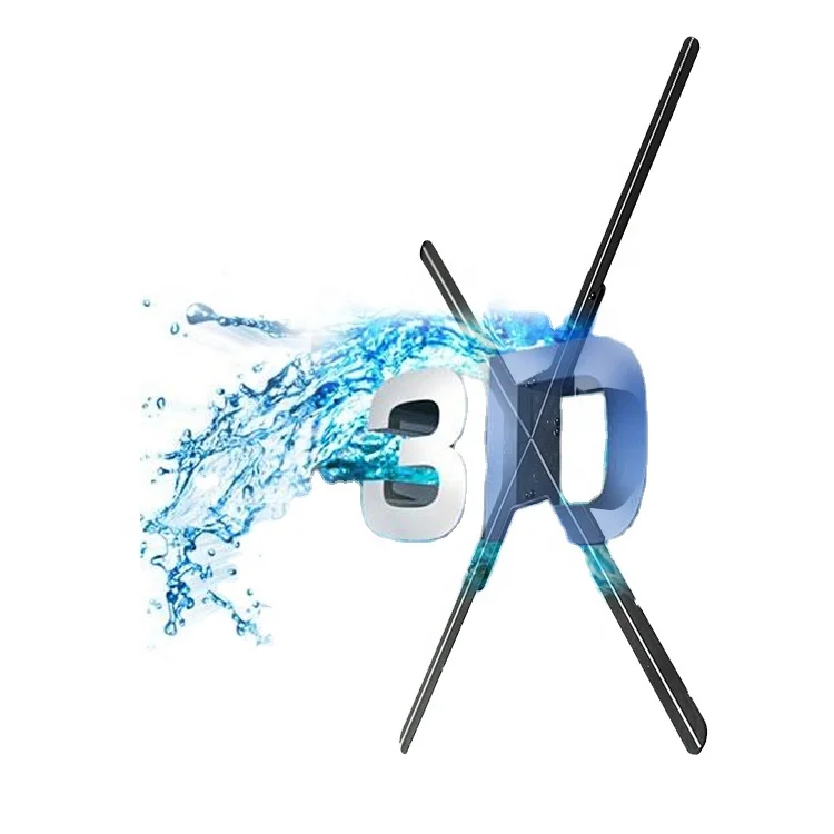 

Wifi 3D Hologram Advertising Fan With 4 Blades High Resolution And Cloud Management Human Robot