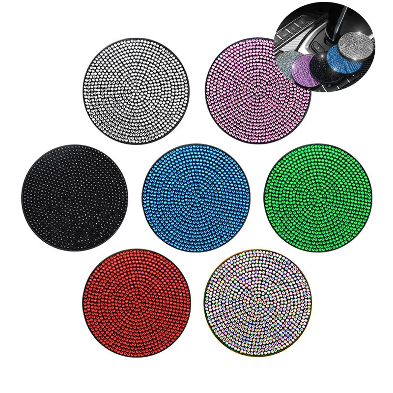 

Блестящий автомобильный подстаканник для стаканов, 2 шт., подставка под стаканы с водой, нескользящий противоударный интерьерный коврик для автомобиля, силиконовый коврик, коврик, автомобильный гаджет