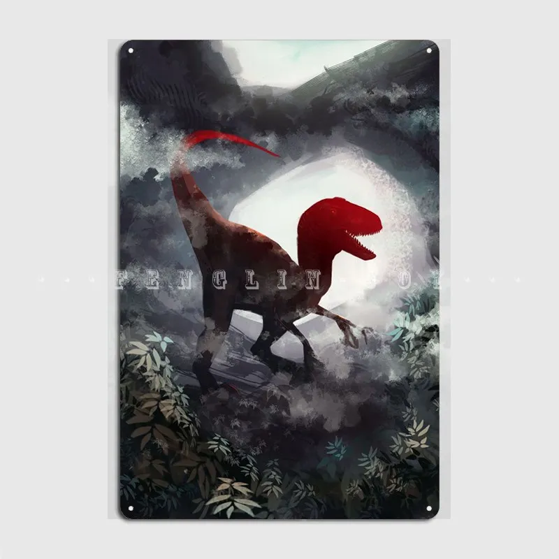 

Velociraptor, металлический знак, паб, клуб, бар, дизайн, жестяные пластинки, плакаты