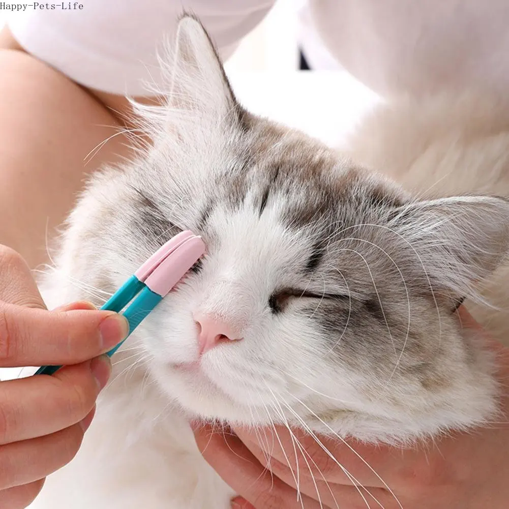 

Eco-Friendly Kitten Eye Rub Handheld Cat Eye Wipe Rub Eyes Poo Brush Cleaning Reusable Buckle Design Pet Comb Tear Stain Brush