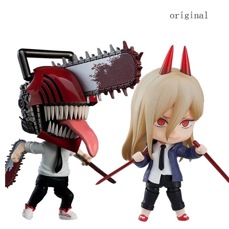 

10 см Подлинная хорошая улыбка бензопила человек Nendoroid Аниме Фигурка Power Denji Q Verision экшн-модель коллекционные игрушки для мальчиков