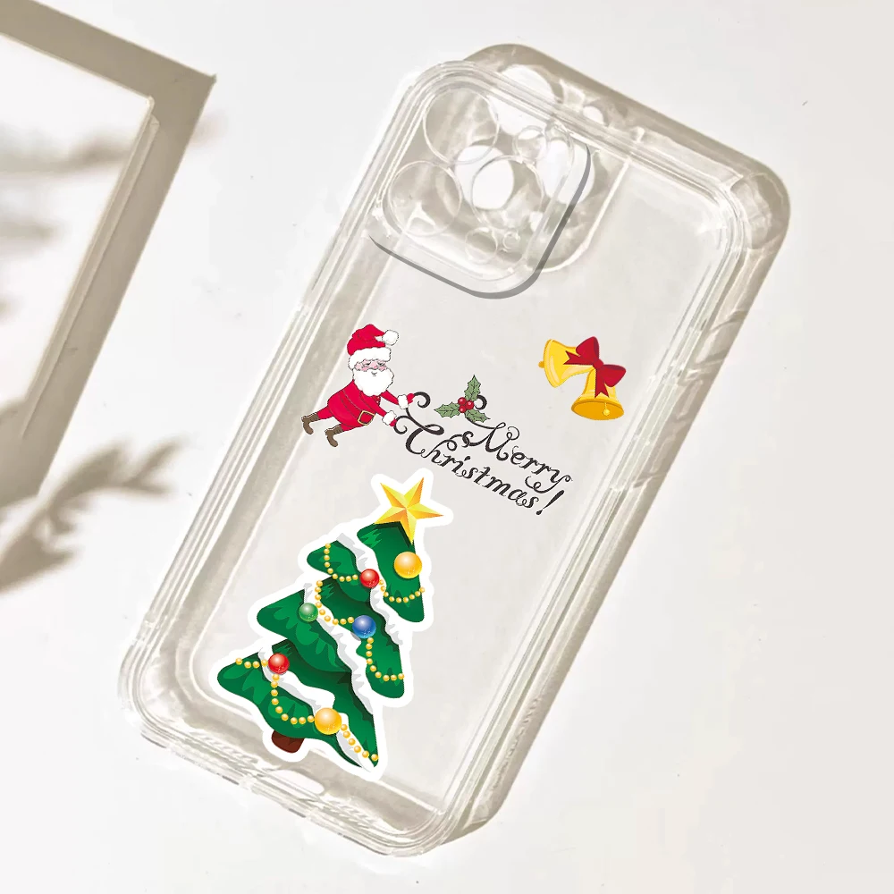 Фото Силиконовый чехол для телефона Merry Christmas Tree для IPhone 17 16 15 14 13 12 11 Pro Xs Max Air Mini 7 8 6 6s Plus SE 2020 2022 Cover №3