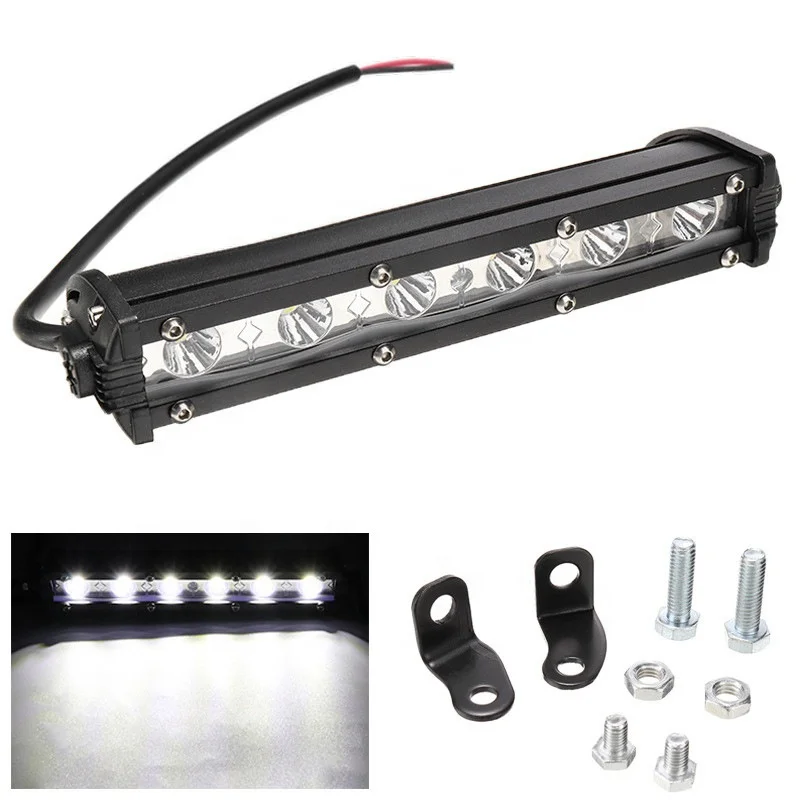 7-дюймовые ультратонкие однорядные внедорожные фонари для внедорожника 1530lm 18 Вт