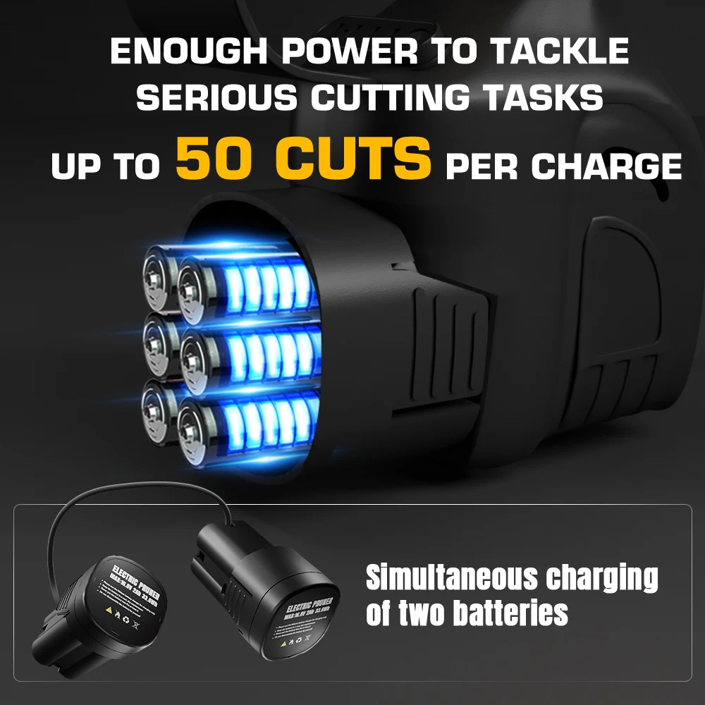 Бесщеточная Беспроводная бензопила SWANSOFT 6 дюймов ручная беспроводная для резки