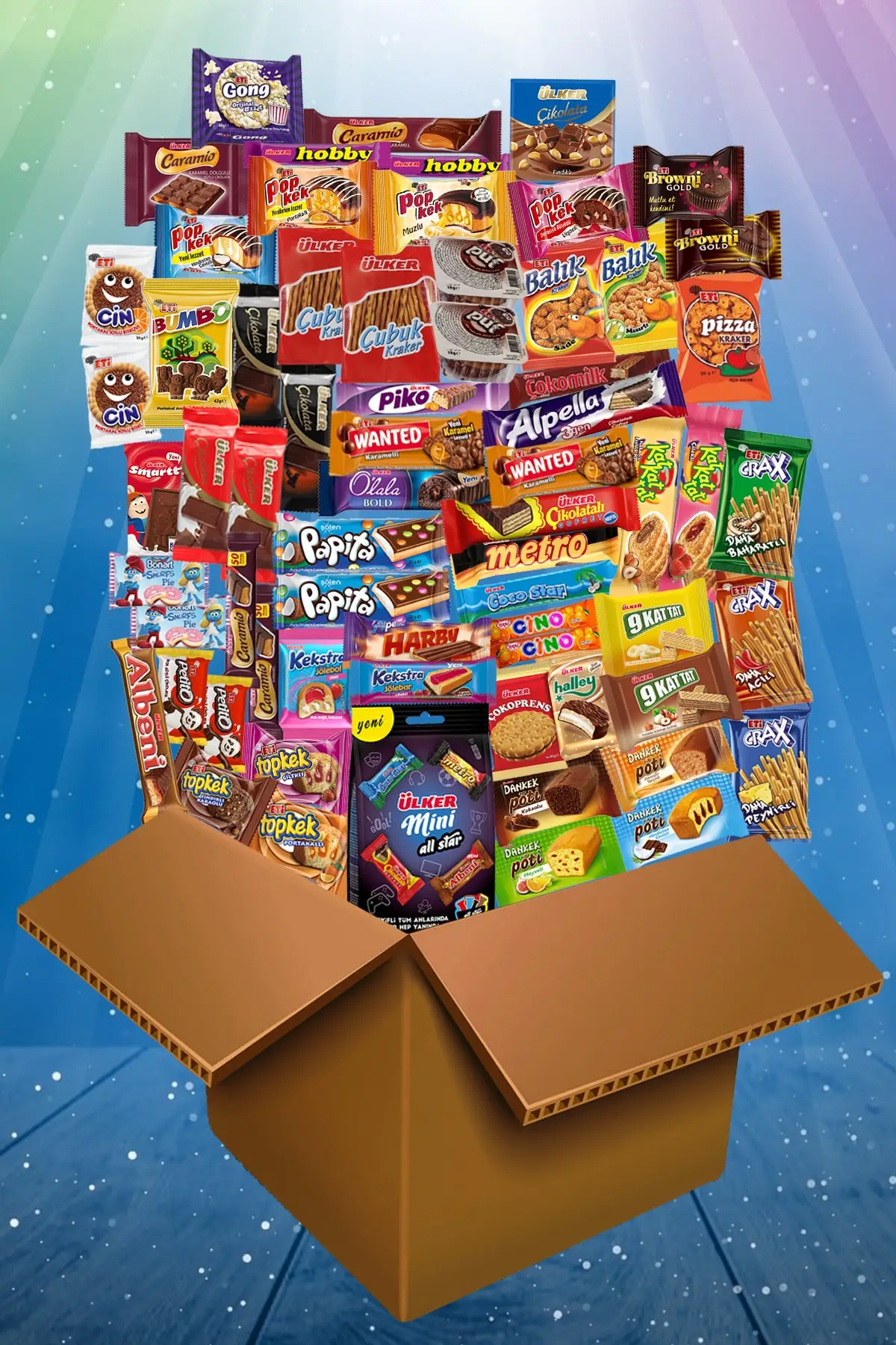 

Filled Large Snack Chocolate Cake Package - 63 Pieces