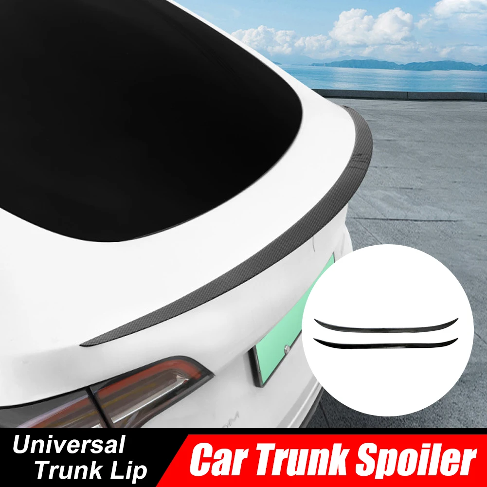 

Universal Trunk Roof Spoiler 1.35M Car-Styling 5D Carbon Rubber Tail Spoiler DIY Refit Spoiler Suitable By All Car Accessories