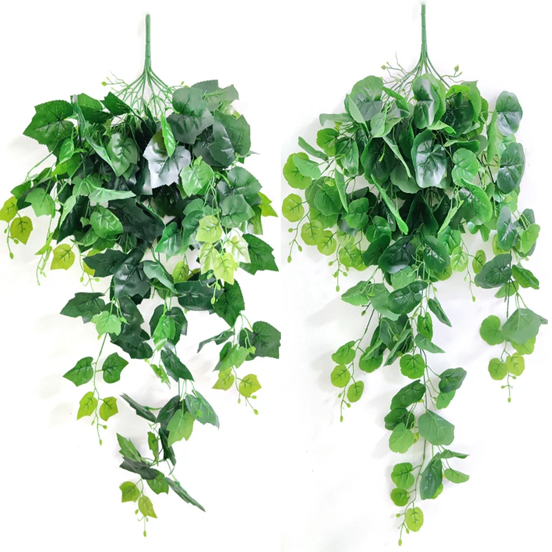 

Large Artificial Plants Vines Wall Hanging Decoration Creeper Green Dill Fake Outdoor Plant Rattan Home Garden Decor Accessories