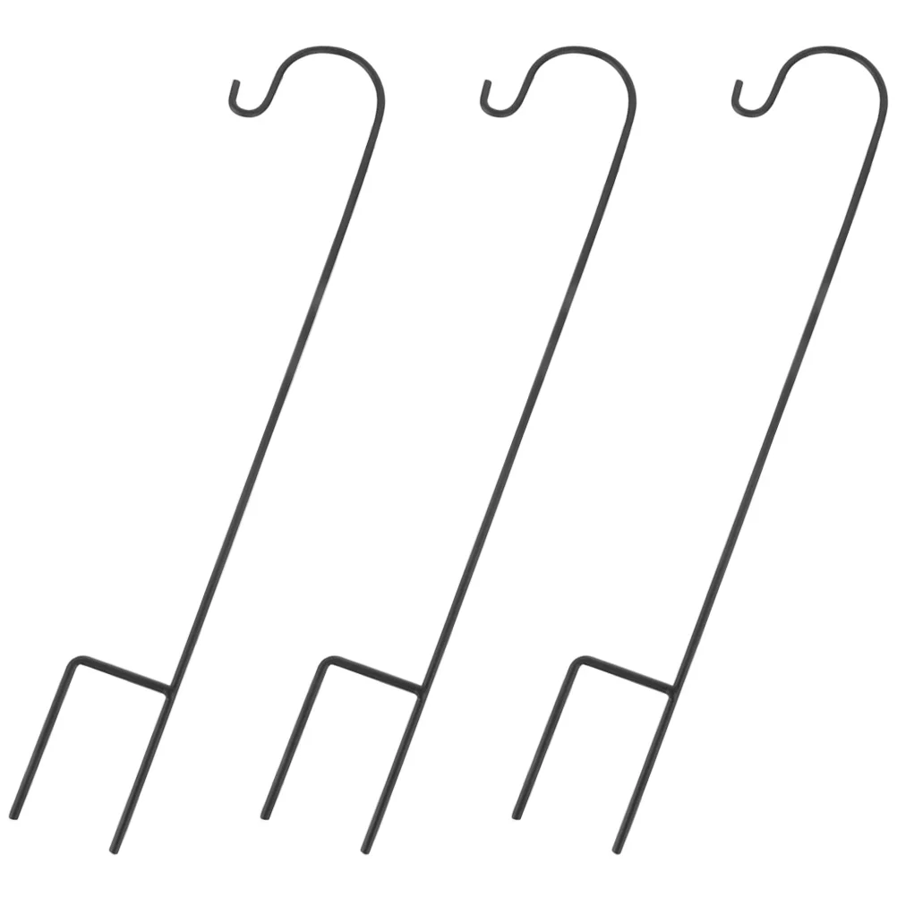 

3Pcs Shepherd Hooks Outdoor Baskets Hangers Bird Feeder Hangers Garden Shepherd Hooks for Planter