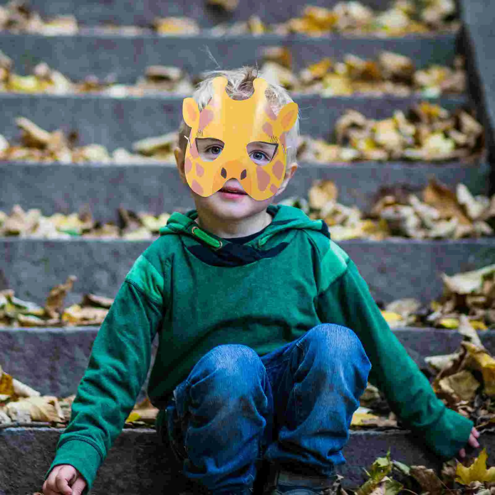 12 шт. маска животного джунглей вечерние маски для косплея декора бумажные