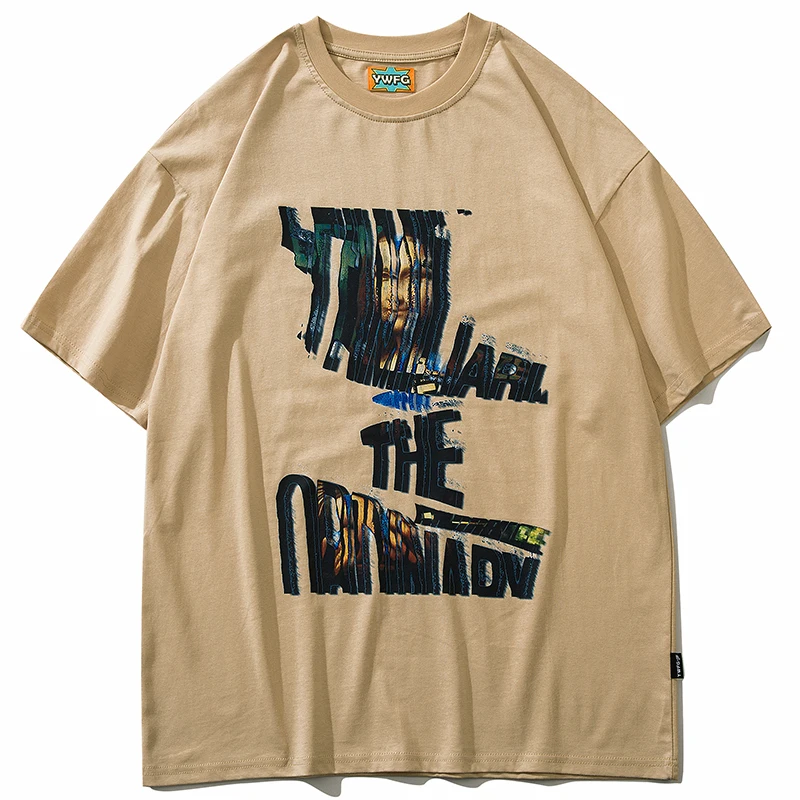 

2022 Men T-Shirt Hip Hop Streetwear Graffiti Mona Lisa Graphic T Shirt Harajuku Cotton Summer Short Sleeve Tshirt Tops Tees