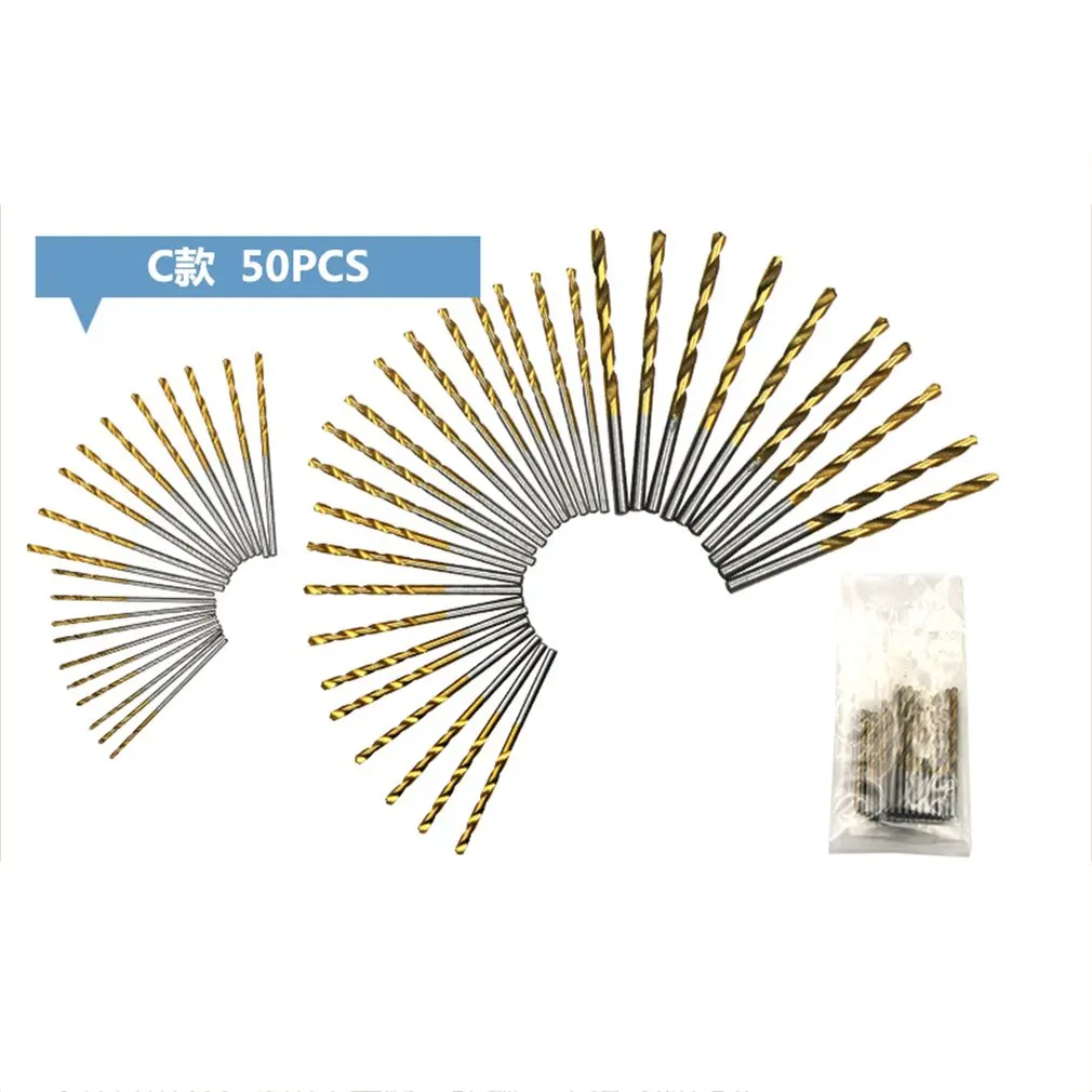 

HSS Steel Cobalt Mini Twist Drill Bit Set Straight Shank Hole Opener Power Drilling Punching Tools For DIY WoodWorking 0.8-3.0mm