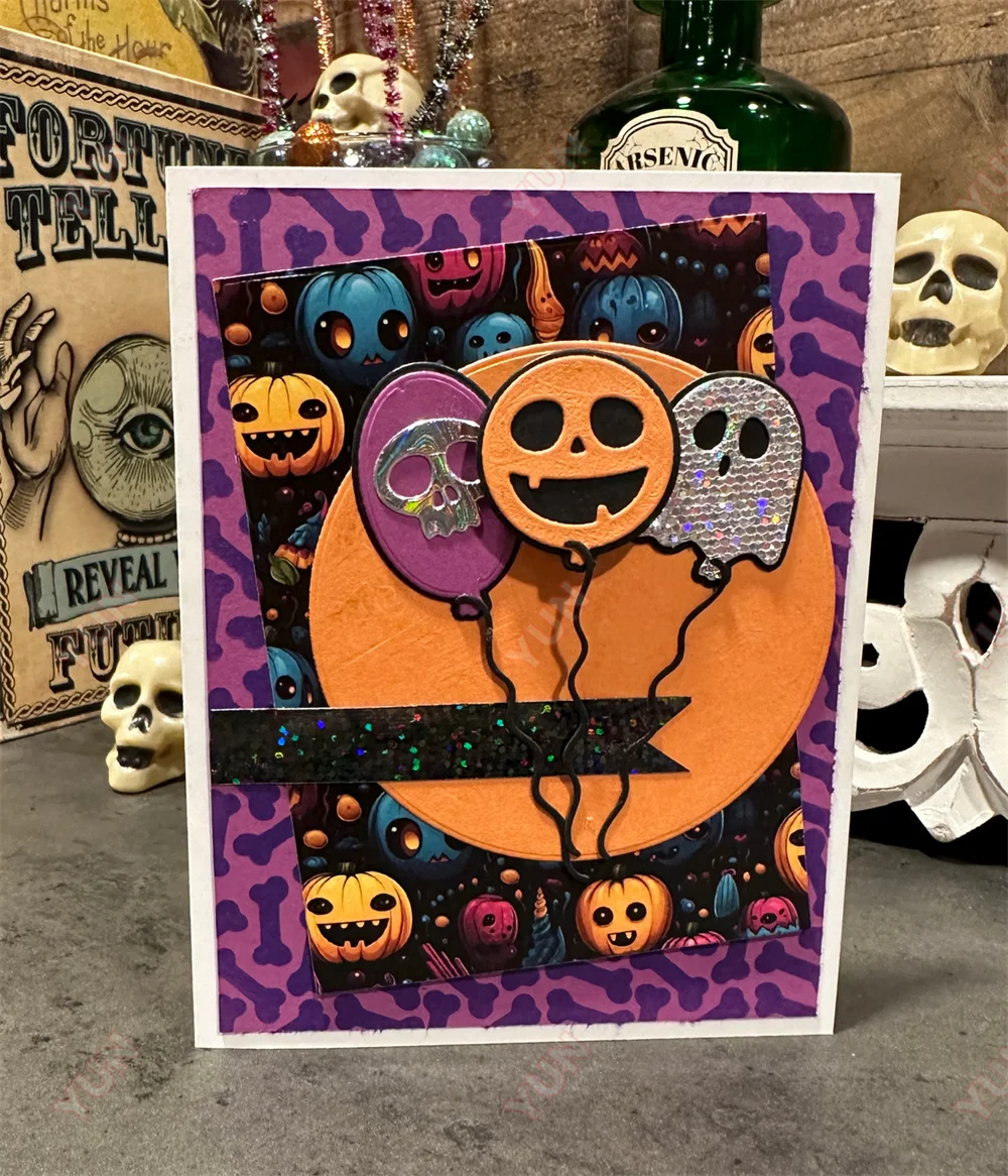 Яркие штампы на Хэллоуин четырехъядерный рисунок Сумка с костями трюк или