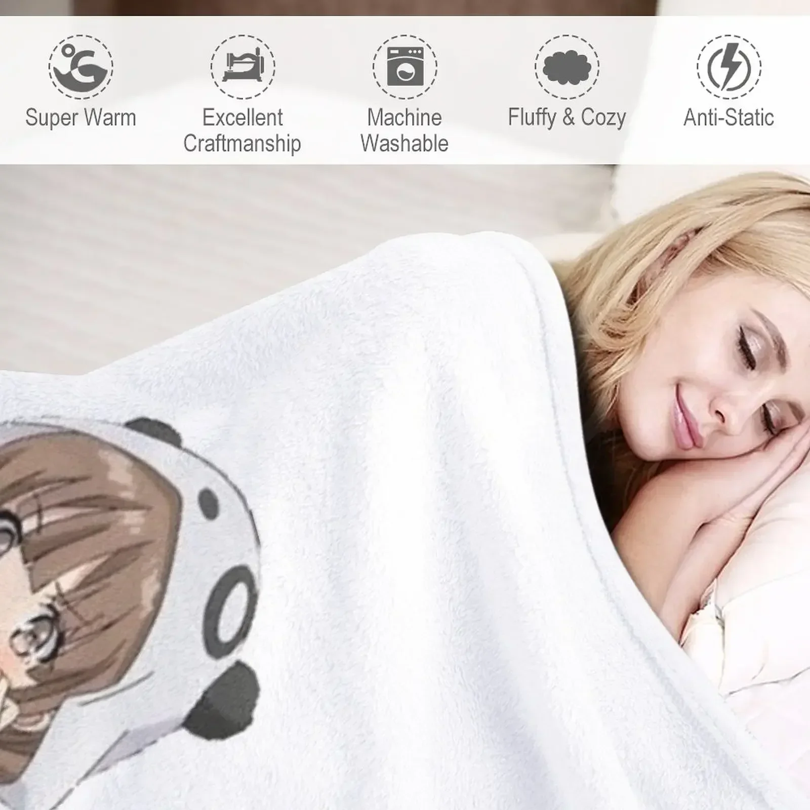 Клетчатое одеяло Kaede Azusagawa милые одеяла