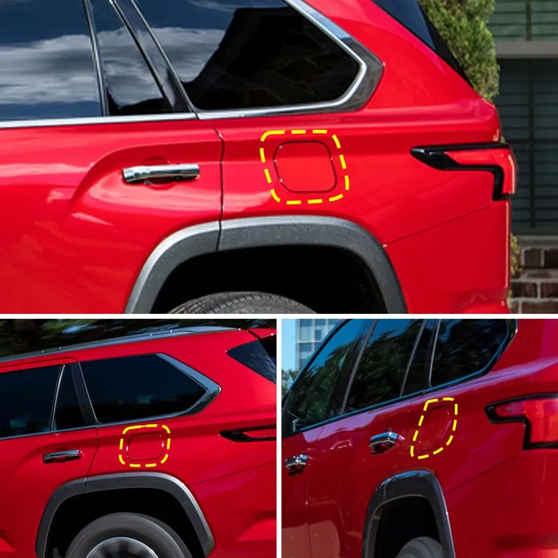 Для Toyota Sequoia 2023 2024 ABS углеродное волокно автомобильный Топливный бак декоративная