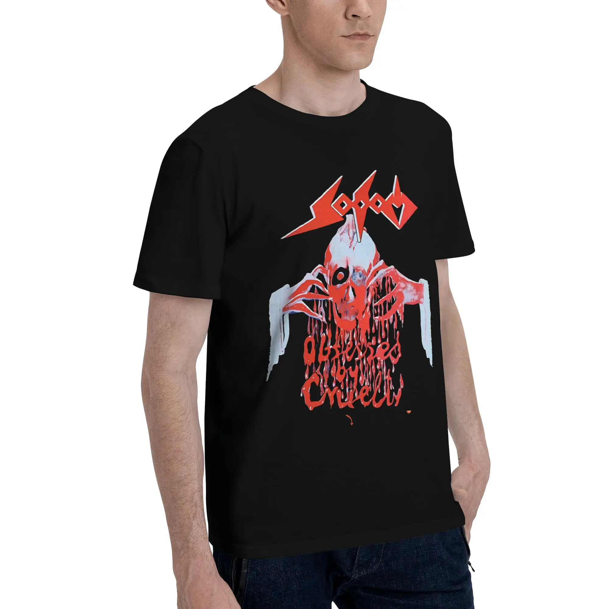 Фото Футболка Sodom Obsessed By Cruelty'86 Thrash Possessed Celtic Frost, новая забавная футболка из 100% хлопка, футболки Sodom, топы для мужчин №2