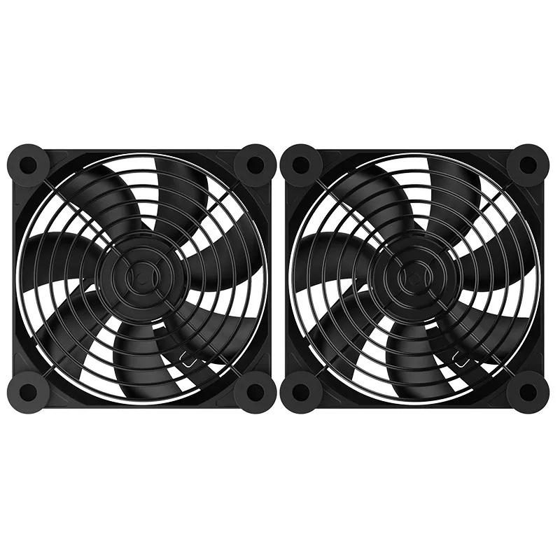 USB TEUCER Корпус компьютера Вентилятор 8 см/12 см/14 см Тихий охлаждающий вентилятор с