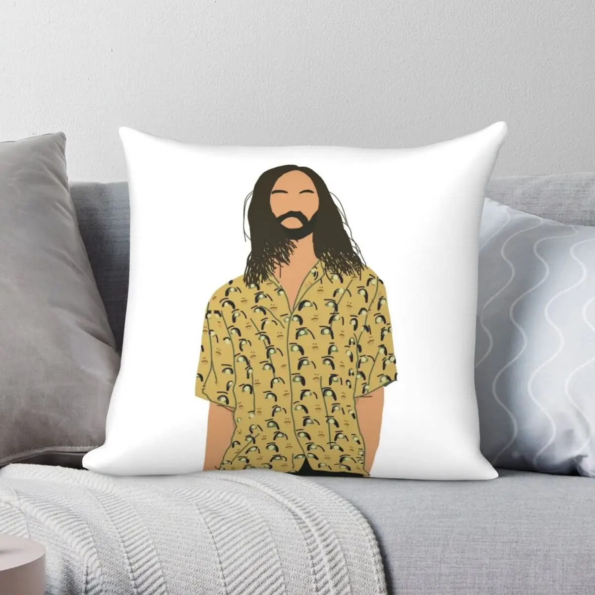 

Чехол для подушки Tame Impala из полиэстера и льна