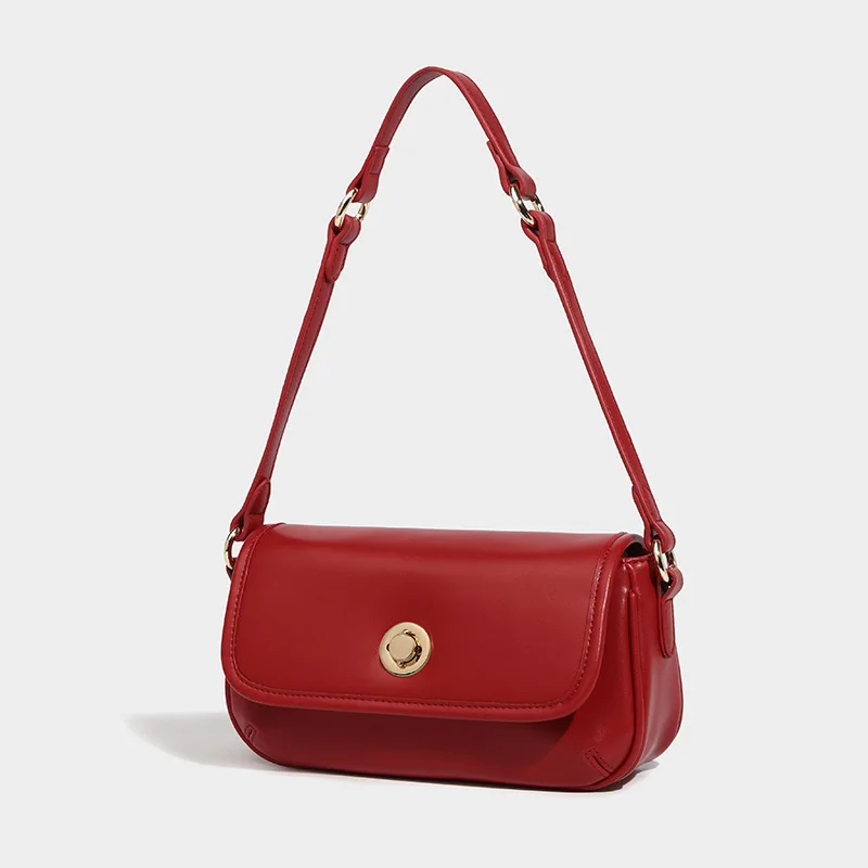 Retro One-shoulder Bag, Hand-held Woman's Bag, Fall 2023 New Versatile Fashion Cross-body Bag, Small Square Bag Under The Arm