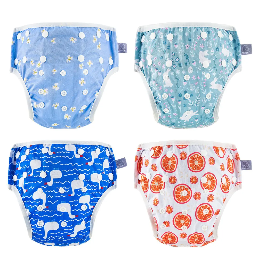 Elinfant 1 Pcs Processing Price Baby Swimming Diaper Washable Ideal for Swimming Lessons /Holiday Reusable for Baby Boys