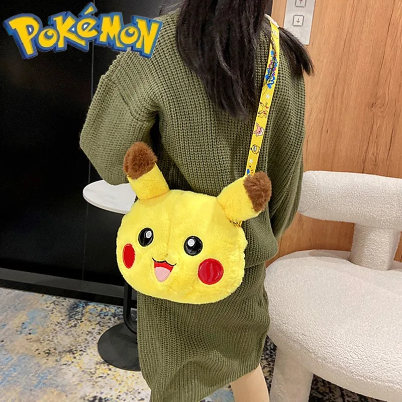 Плюшевая маленькая сумка с покемоном Пикачу из аниме милая мультяшная фигурка