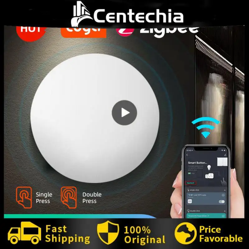 

Wifi Smart Light Switch Tuya Zigbee 3.0 Universal Scene Switch Devices Work Together Multi-scene Linked Smart Switches