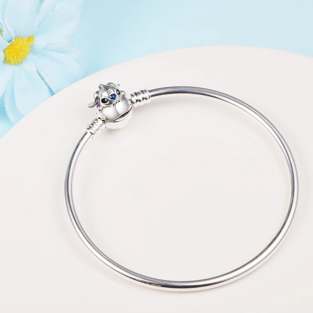 

CKK Biting Clasp Bangles Bracelet Femme 925 Sterling Silver Bangle Bracelets for Women Fashion Jewelry Gift Pulseras Wholesale