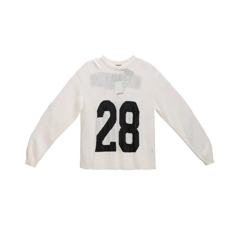 CBXLAB уличный танцевальный Женский Белый Американский вязаный свитер в стиле