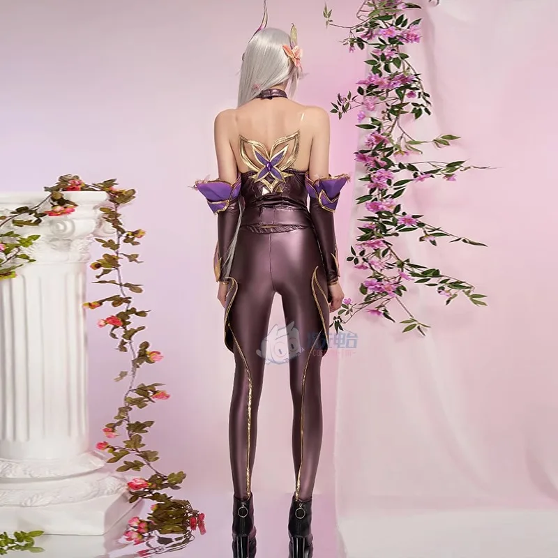 Женский кожаный костюм-комбинезон из игры Лига Легенд