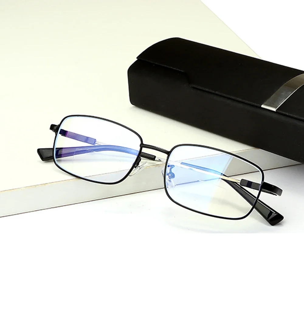 

Titanium Alloy Ultralight Reading Glasses Women Men Rectangle Full-rim Bendable High Quality Anti Blu +1 +1.5 +2 +2.5 +3 +3.5 +4
