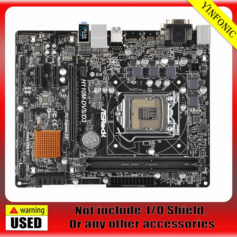 

Б/у материнская плата H110M-DVS/D3 LGA 1151 DDR3 H110M