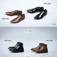 twtoys tw2142 112 male soldier fashion trend leather shoes boots model accessories fit 6 action figures body in stock