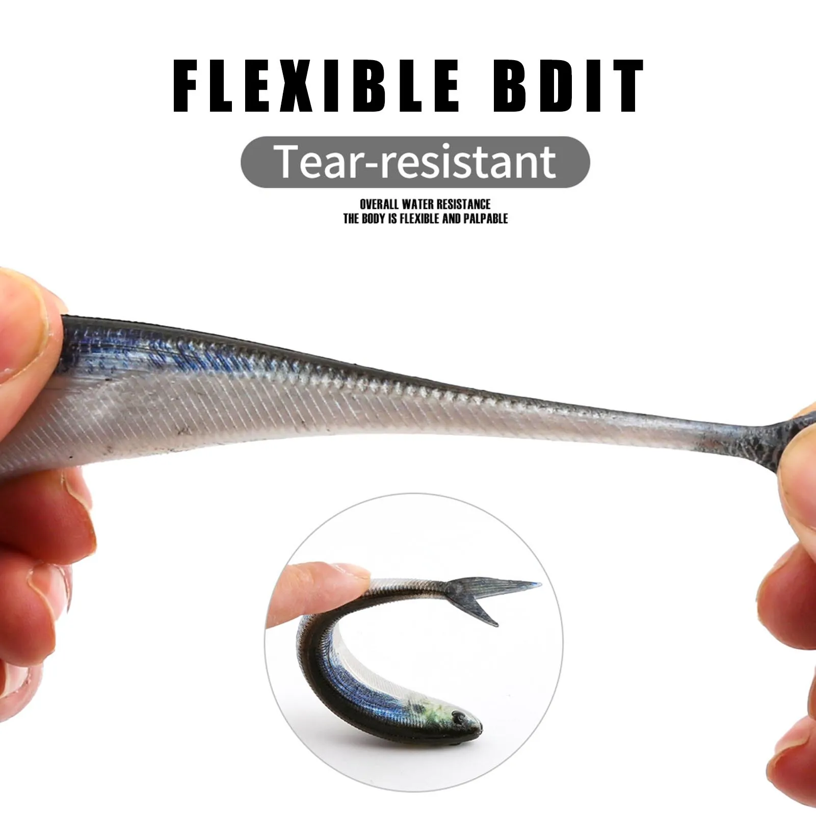 2 шт. мягкие рыболовные приманки с 3D принтом