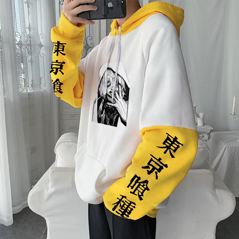 Японские Аниме Токийский Гуль толстовки Готический стиль Takizawa Seidou манга графика