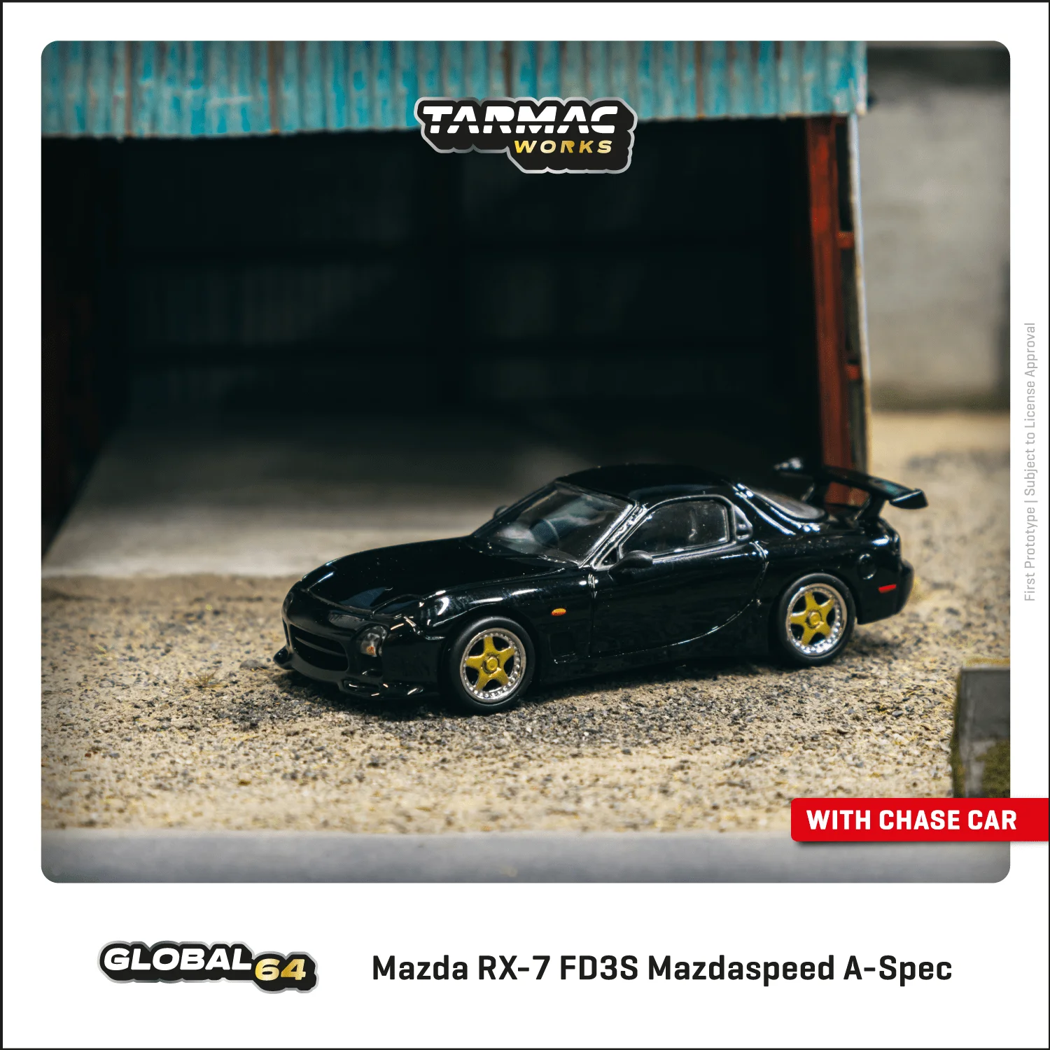 

Предпродажа октября Tarmac работает 1:64 Mazda RX-7 FD3S модель автомобиля