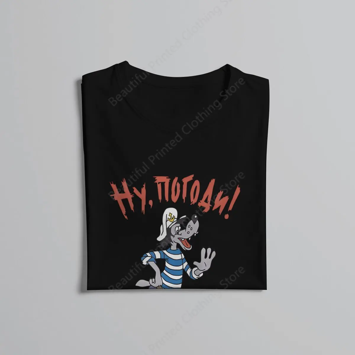 Футболка Nu Pogodi с забавным принтом волк для мужчин и женщин