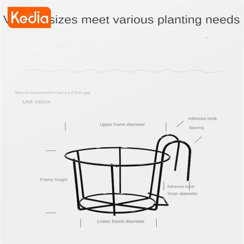 Подвесная корзина горшечные растения с мясом железные перила в горшке цветок