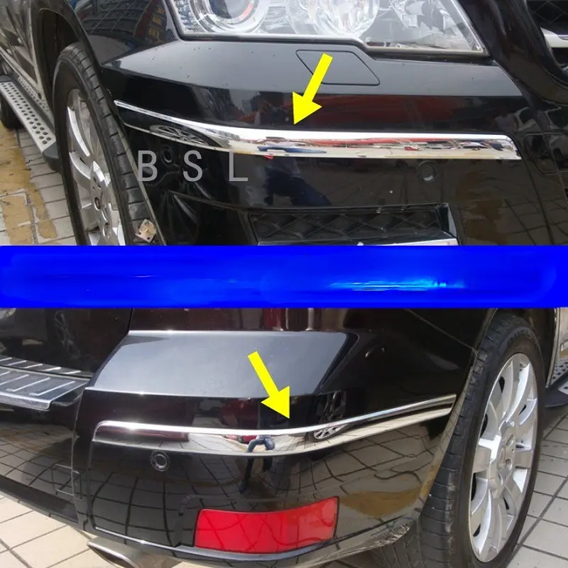 

Угловая лента для переднего и заднего бампера Mercedes Benz X204 GLK Class GLK260 GLK300 GLK350 2009 - 2015 ABS chrome