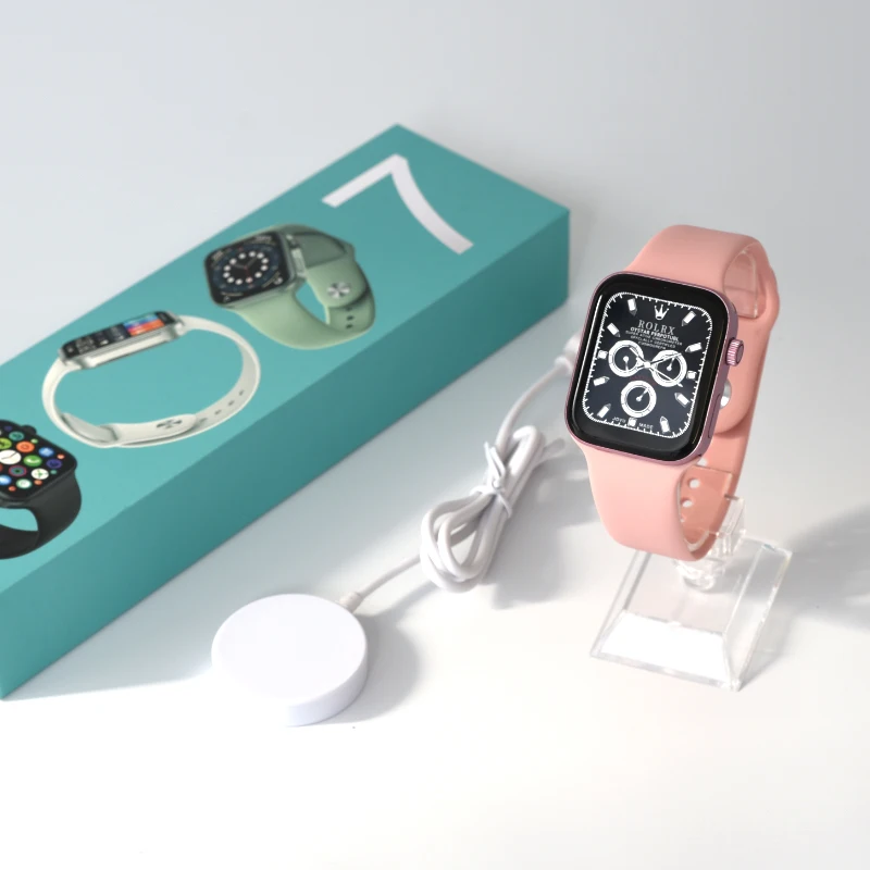 

New Arrival Smart Watch Series 7 Men Women Bluetooth 1.75 Inch Custom Smartwatch Heart Rate Blood Pressure For Android IOS