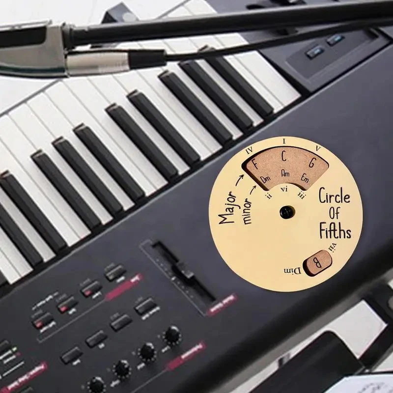 Круг пятых колес гитарного аккорда деревянный мелодический инструмент