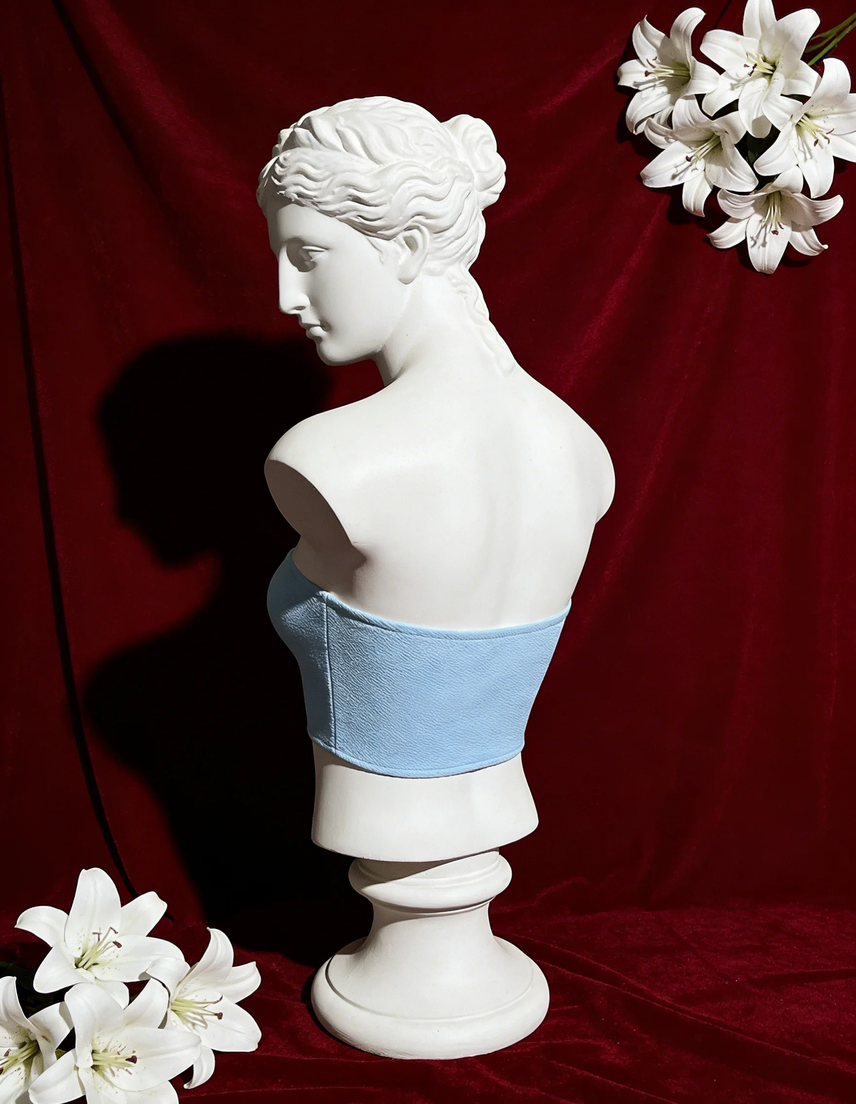 Фото 【 Fragments.SPECIAL LINK:THE MASCOT'SLITTLE GIFT.】Hot Sweetheart 3D Slim Fashion Sexy Light Blue Women's Bustier №1
